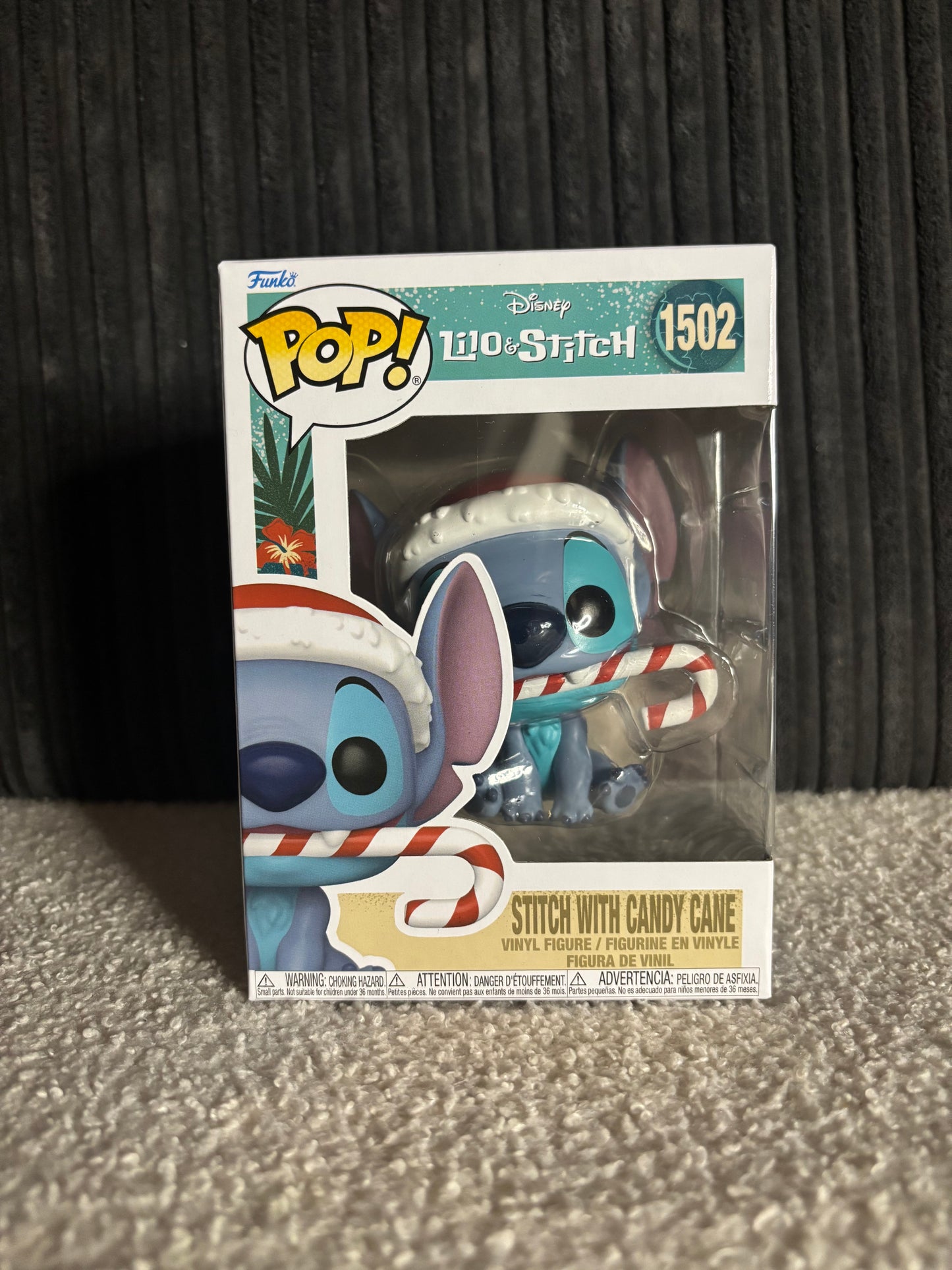 Funko Pop! Disney – Stitch with Candy Cane #1502 (Lilo & Stitch Series – Holiday Edition)
