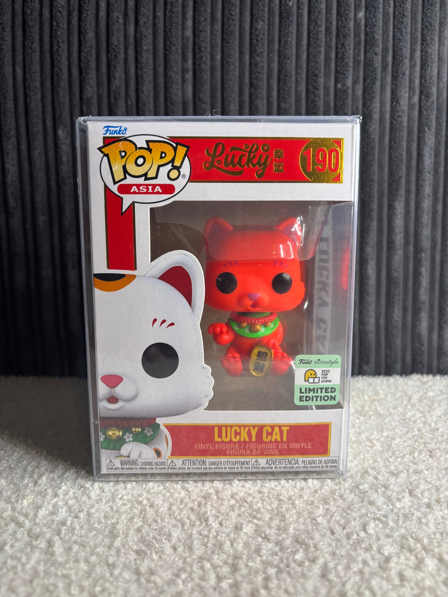 Funko Pop! Asia – Lucky Cat #190 – 2023 Fall Convention Limited Edition (Rood)