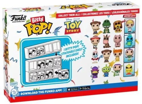 Bitty Pop! Disney Pixar – Toy Story 4‑Pack (Zurg, Alien, Buzz Lightyear + Mystery)