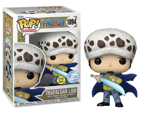 Funko Pop! Animation – Trafalgar Law #1894 (One Piece – Special Edition, Glows in the Dark)