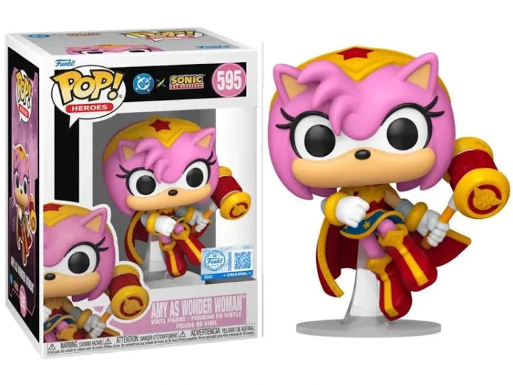 Funko Pop! Heroes – Amy as Wonder Woman #595 (Sonic the Hedgehog x DC)