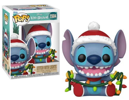 Funko Pop! Disney – Stitch With Lights #1504 (Holiday Edition)