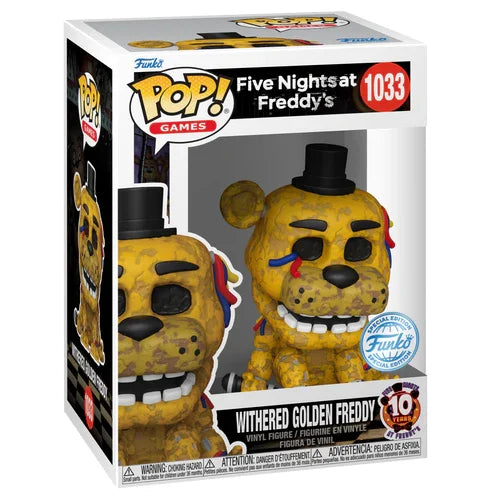 Funko Pop! Games – Withered Golden Freddy #1033 (Five Nights at Freddy’s – 10th Anniversary Edition)