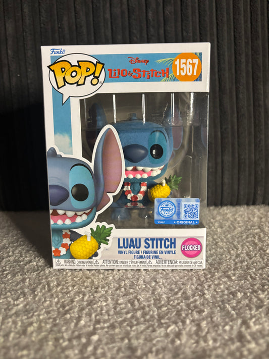 Funko Pop! Disney – Luau Stitch #1567 (Lilo & Stitch Series – Flocked Edition)