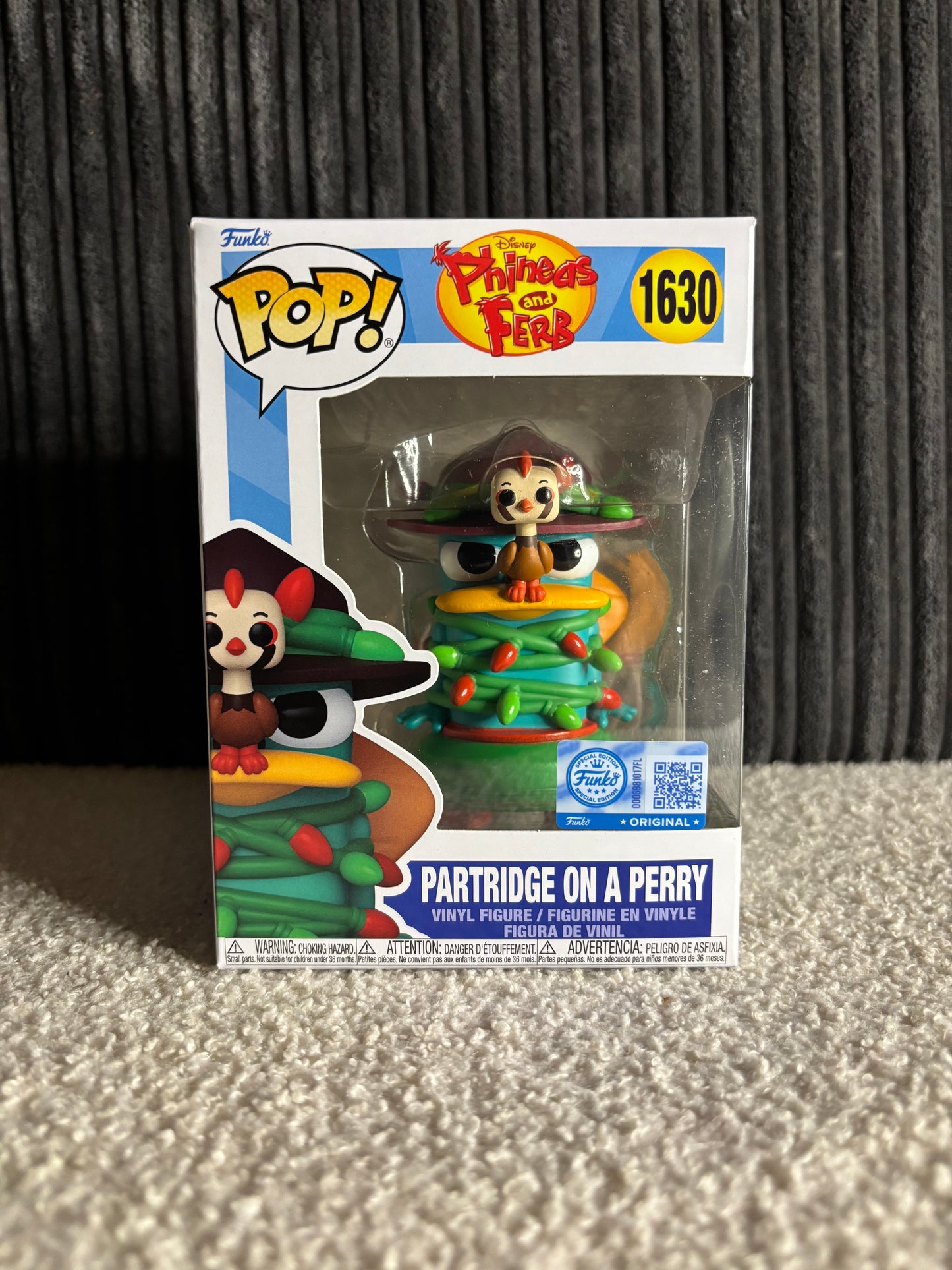 Funko Pop! Disney – Partridge on a Perry #1630 (Phineas and Ferb – Holiday Edition)