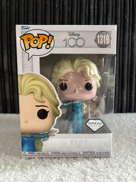 Funko Pop! Disney – Elsa #1319 (Diamond Collection – Disney 100 Anniversary Edition)