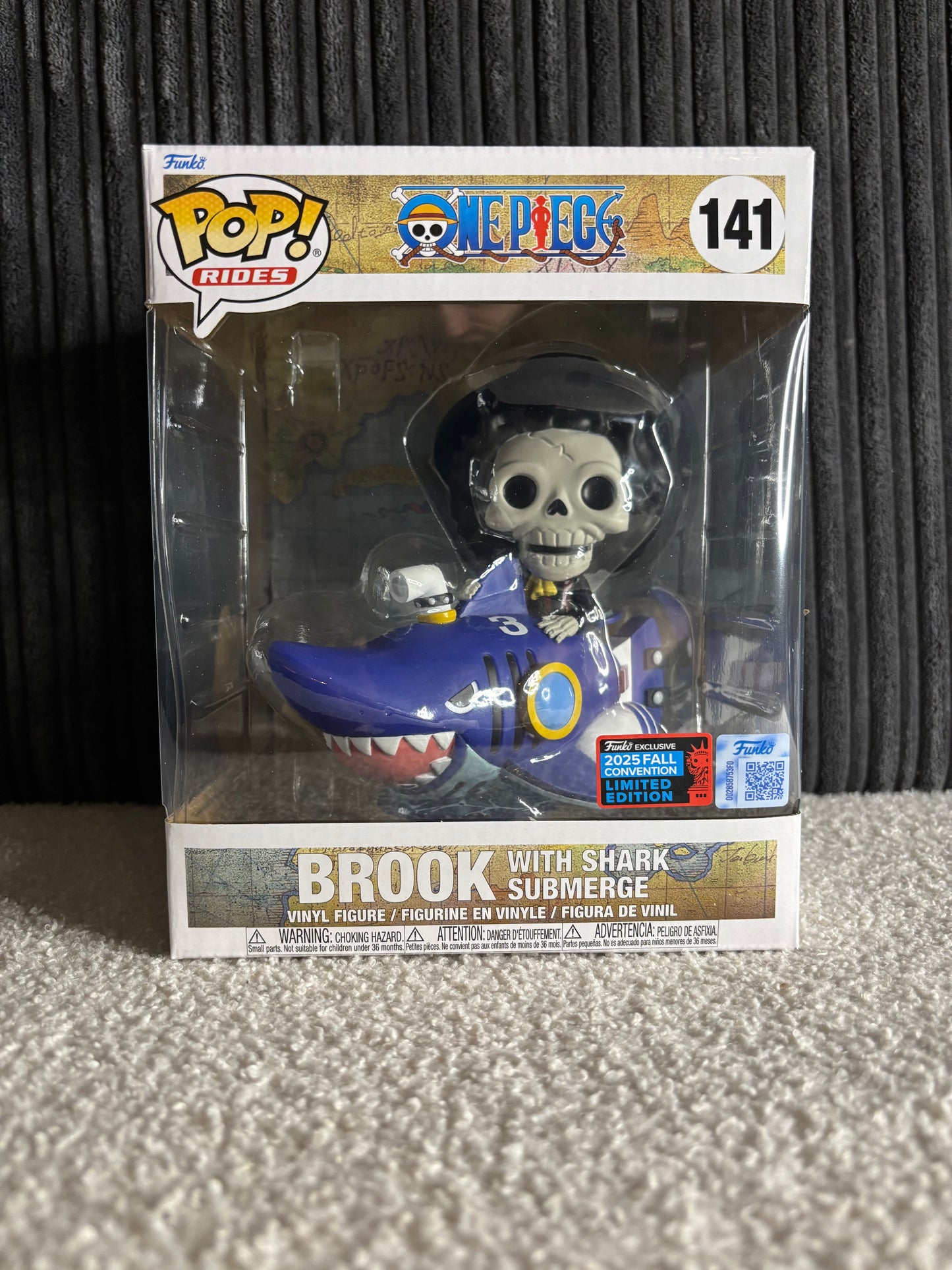 Funko Pop! Rides – Brook with Shark Submerge #141 (One Piece – 2023 Fall Convention Limited Edition)