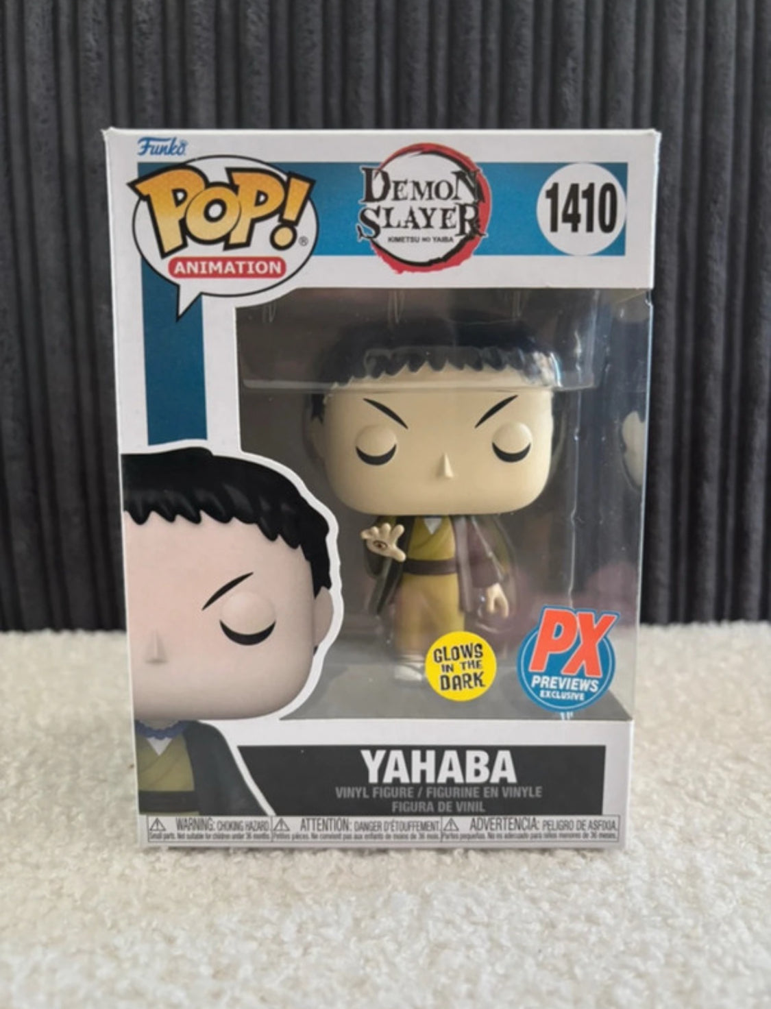 Funko Pop! Animation – Yahaba #1410 (Demon Slayer: Kimetsu no Yaiba Series – PX Previews Exclusive Glow-in-the-Dark Edition)