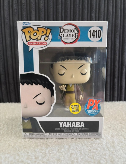 Funko Pop! Animation – Yahaba #1410 (Demon Slayer: Kimetsu no Yaiba Series – PX Previews Exclusive Glow-in-the-Dark Edition)