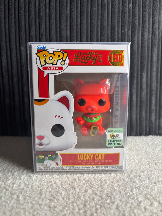 Funko Pop! Asia – Lucky Cat #190 – 2023 Fall Convention Limited Edition (Rood)