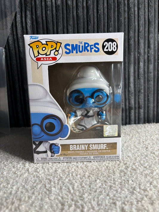 Funko Pop! Asia: The Smurfs – Brainy Smurf #208 (Exclusieve Uitgave)