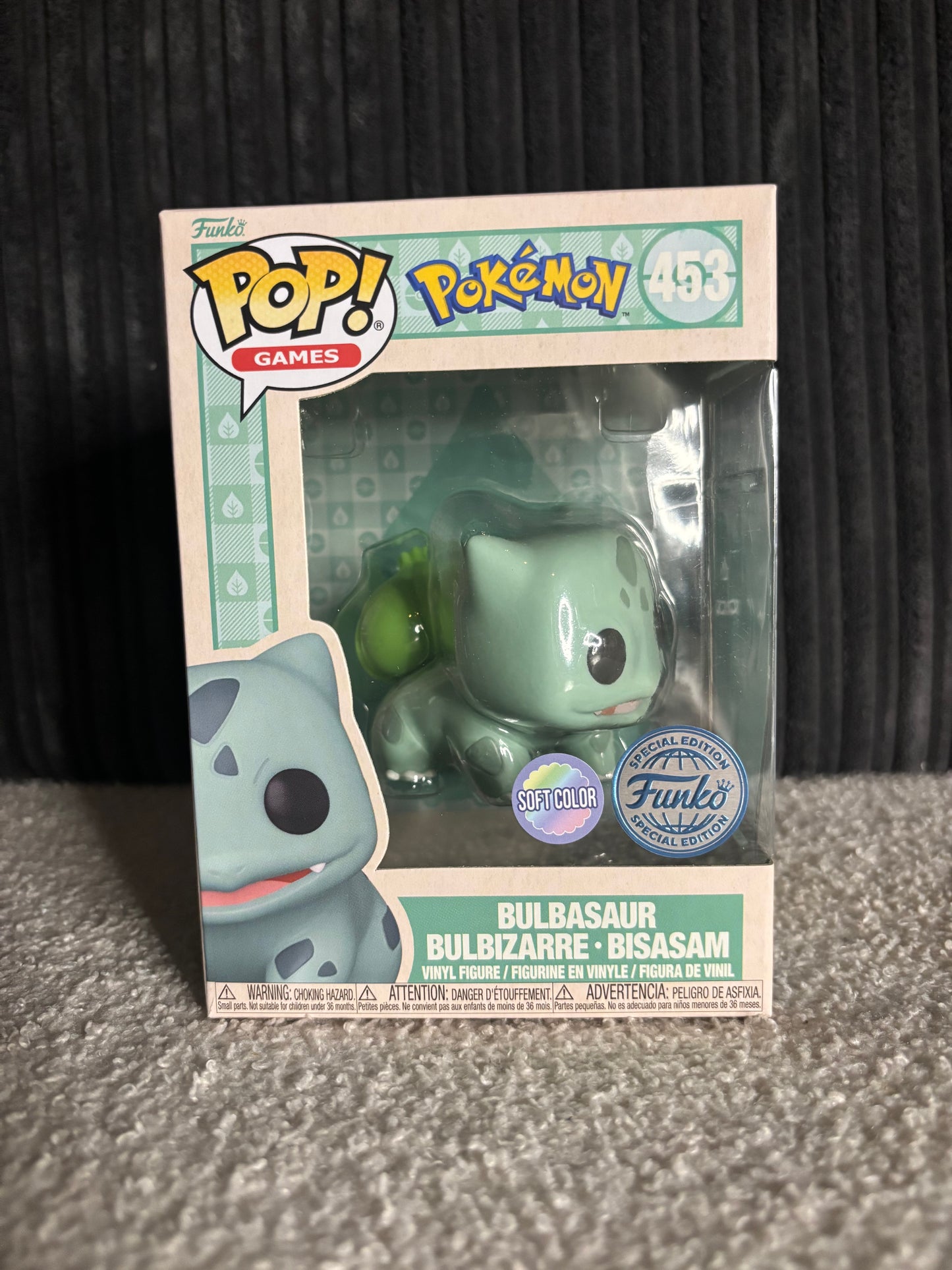 Funko Pop! Games – Bulbasaur #453 (Pokémon Series – Soft Color Edition, Funko Limited Edition)