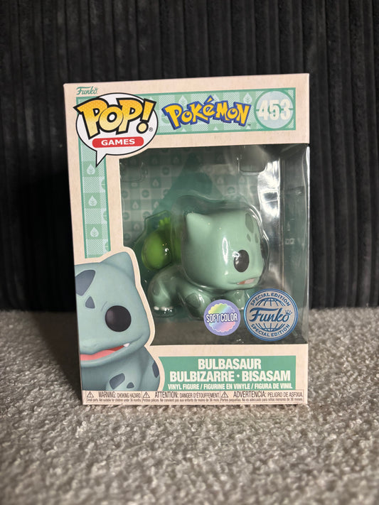 Funko Pop! Games – Bulbasaur #453 (Pokémon Series – Soft Color Edition, Funko Limited Edition)