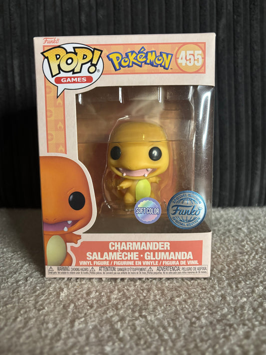 Funko Pop! Games – Charmander #455 (Pokémon Series – Soft Color Edition, Funko Special Edition)