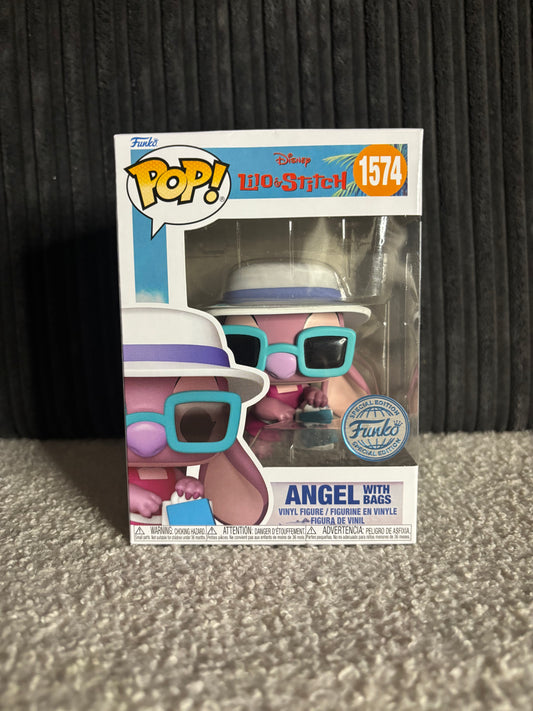 Funko Pop! Disney – Angel with Bags #1574 (Lilo & Stitch Series – Funko Exclusive)