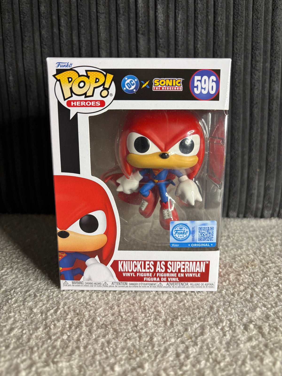Funko Pop! Heroes – Knuckles as Superman #596 (Sonic the Hedgehog x DC ...