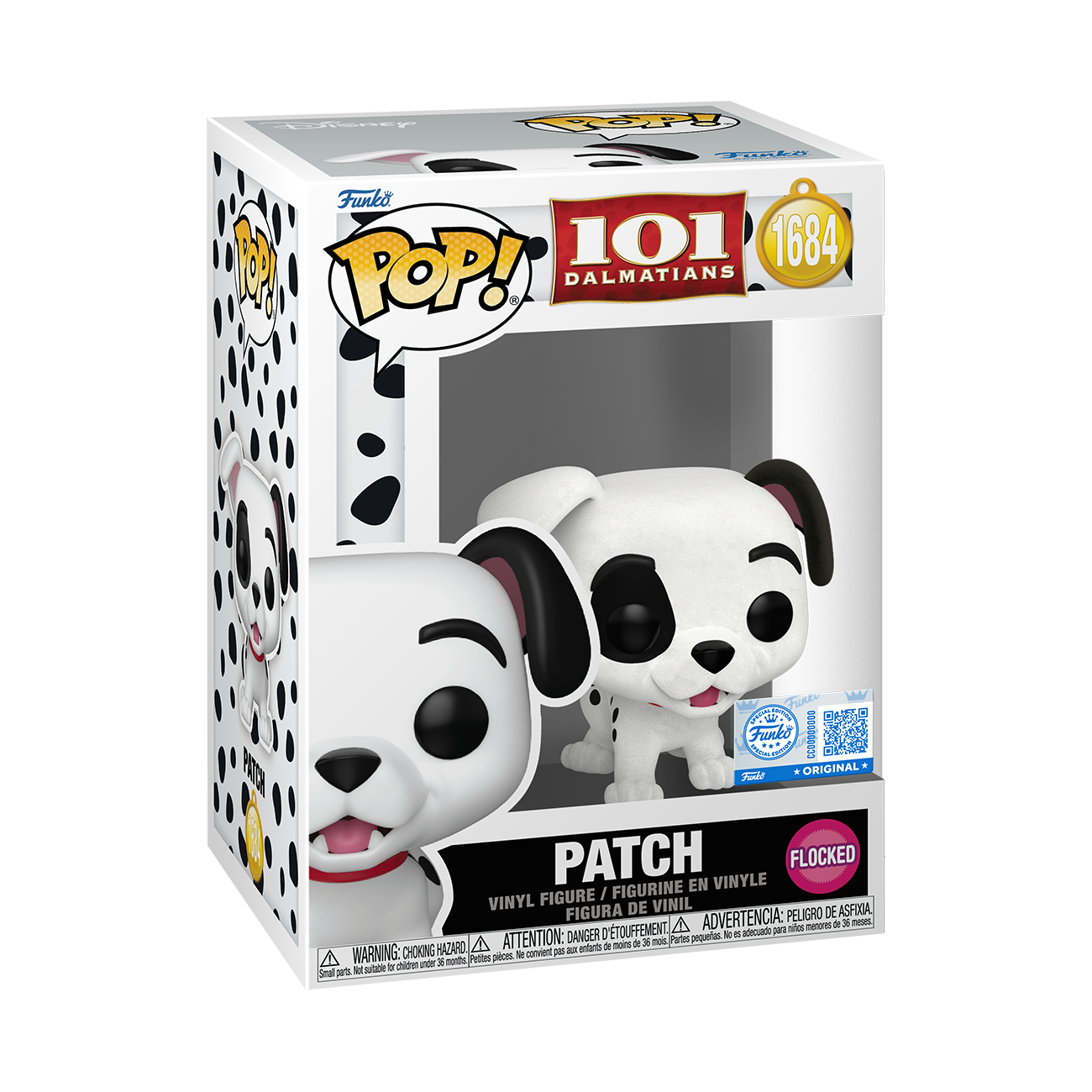 Funko Pop! Disney – Patch (Flocked) #1684 (101 Dalmatians)