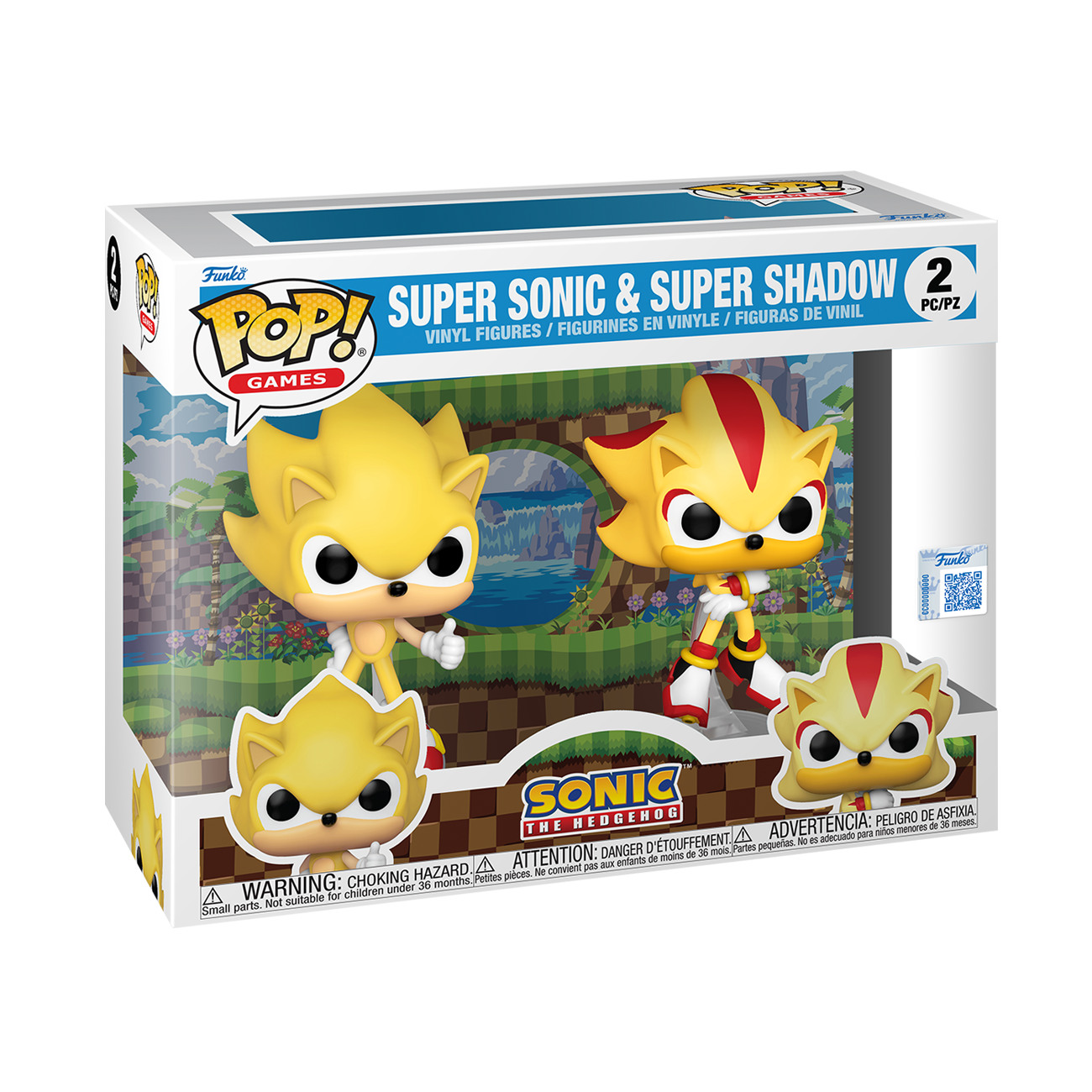 Funko Pop! Games – Super Sonic & Super Shadow (2‑Pack)
