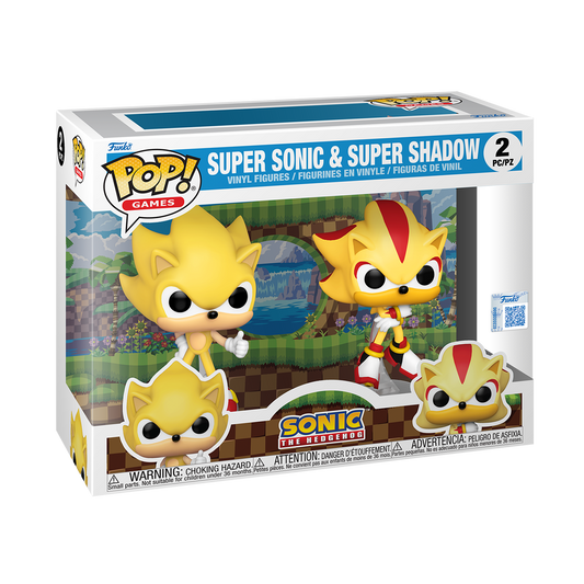 Funko Pop! Games – Super Sonic & Super Shadow (2‑Pack)
