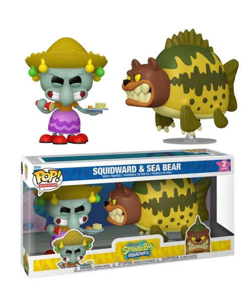 Funko Pop! Animation – Squidward & Sea Bear (2‑Pack) – SpongeBob SquarePants