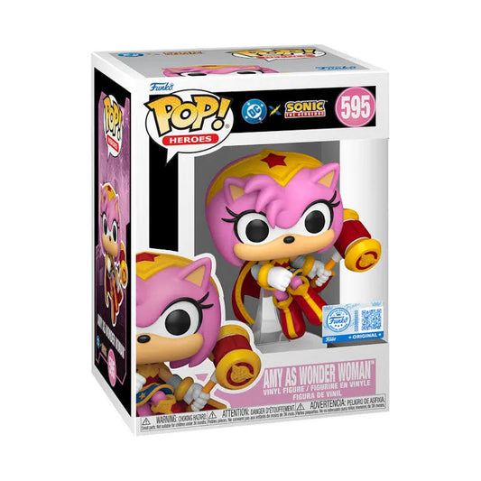Funko Pop! Heroes – Amy as Wonder Woman #595 (Sonic the Hedgehog x DC)