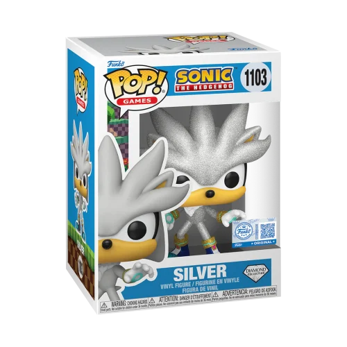 Funko Pop! Games – Silver #1103 (Sonic the Hedgehog – Diamond Collection, Limited Edition Exclusive)
