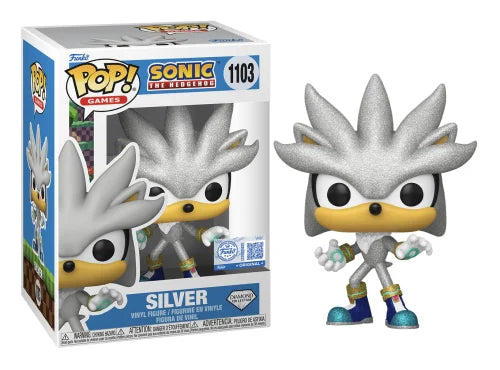 Funko Pop! Games – Silver #1103 (Sonic the Hedgehog – Diamond Collection, Limited Edition Exclusive)
