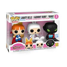 Funko Pop! Animation – Liberty Belle / Harmony Bunny / Mange (The Powerpuff Girls 3‑Pack)