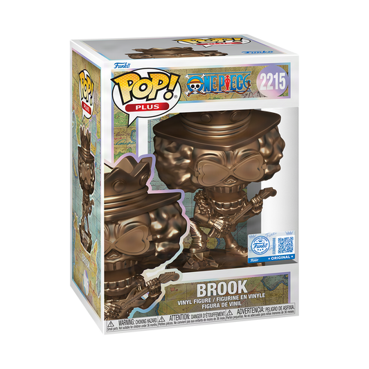 Funko Pop! Animation – Brook #2215 (One Piece) – Metallic Bronze Edition