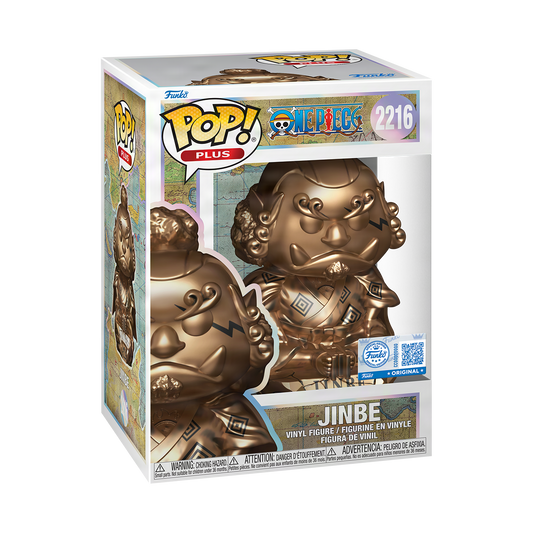 Funko Pop! Plus – Jinbe #2216 (One Piece) – Metallic Bronze Edition