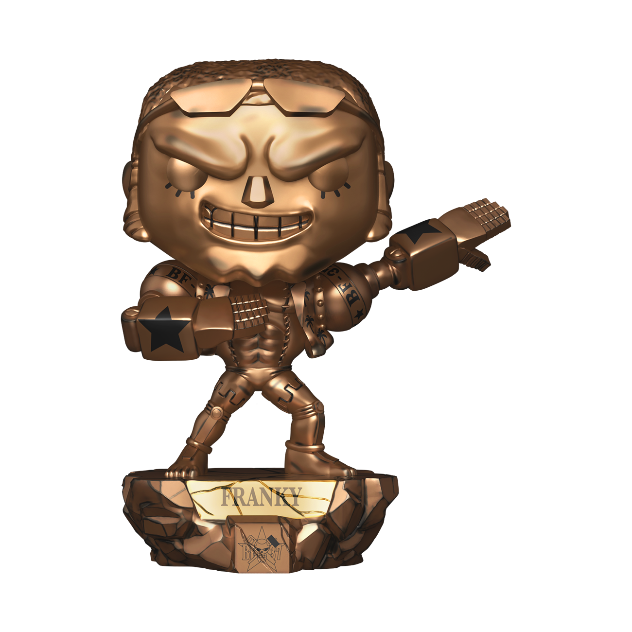 Funko Pop! Plus – Franky #2180 (One Piece) – Metallic Bronze Edition