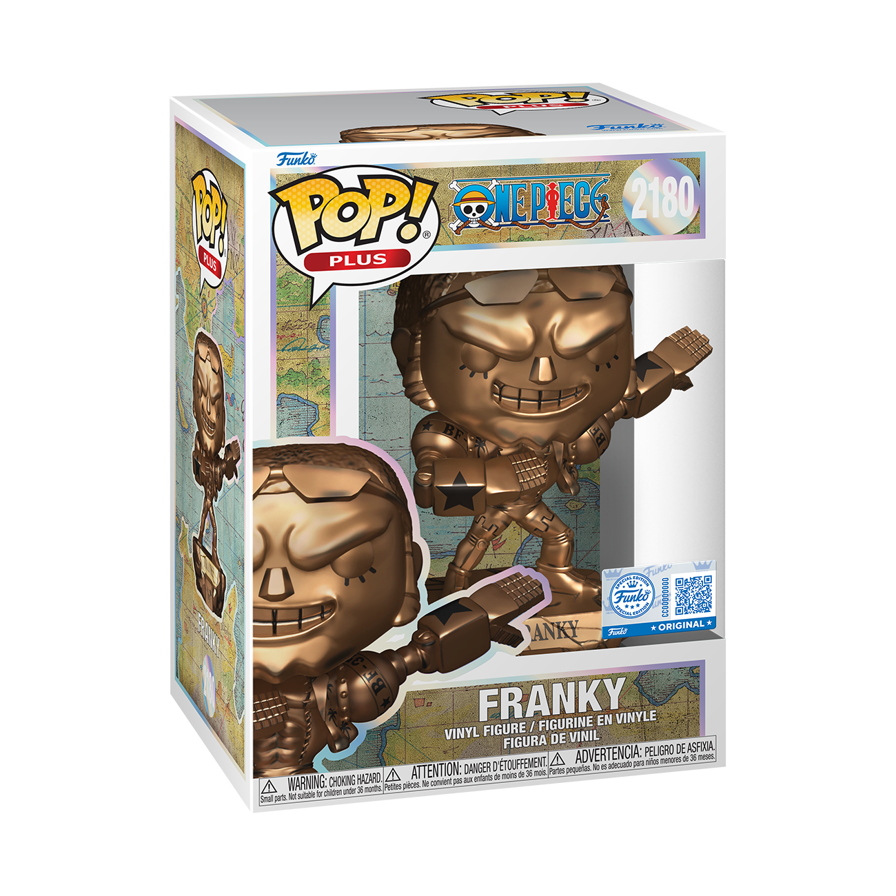 Funko Pop! Plus – Franky #2180 (One Piece) – Metallic Bronze Edition