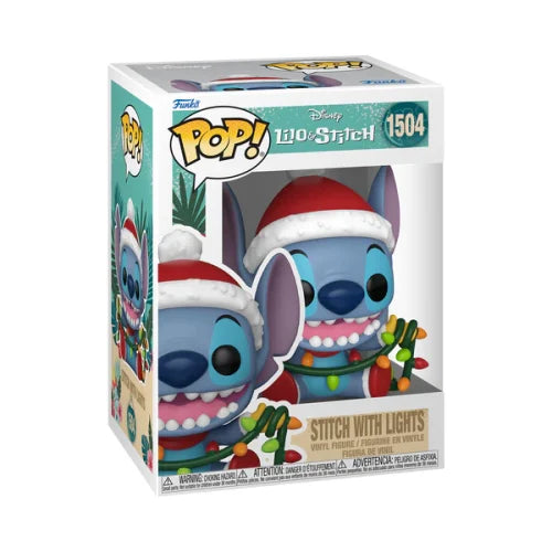 Funko Pop! Disney – Stitch With Lights #1504 (Holiday Edition)